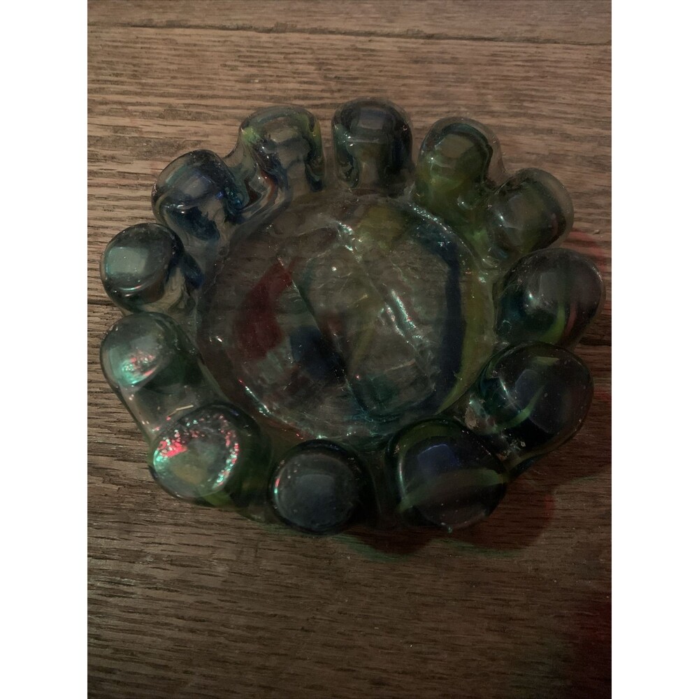 Vintage MCM Studio Art End of The Day Glass Mexico INCO Factory tray